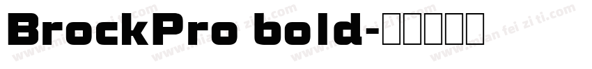 BrockPro bold字体转换